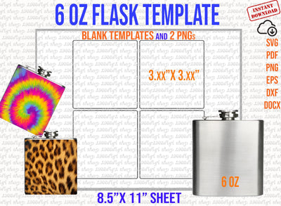 Flask Svg, Flask Template, Flask 6 oz Template,Alcohol Svg, Flask Svg Designs, Liquid Patience, Whiskey Quotes Svg, Docx, Pdf, Eps, Png, Dxf SVG 1966digi 