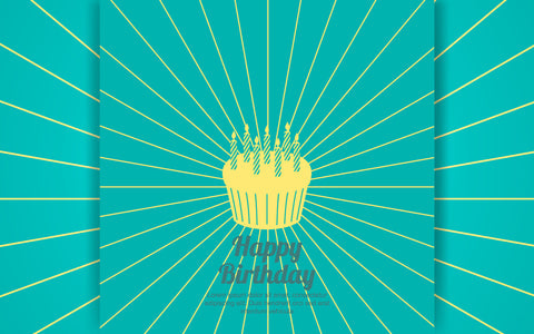 Flat style happy birthday celebration and confetti background SVG naemmiah021 