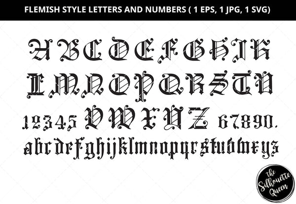 Old Dutch Script Dutch Alphabet Letters