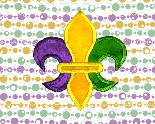 Fleur de Lis Applique Embroidery Embroidery/Applique Designed by Geeks 
