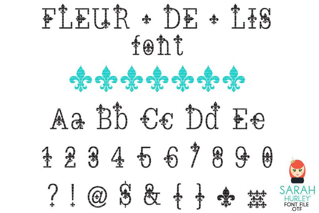Fleur De Lis Font Font Sarah Hurley 