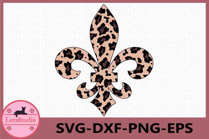 Fleur De Lis Leopard Svg SVG Lerastudio 