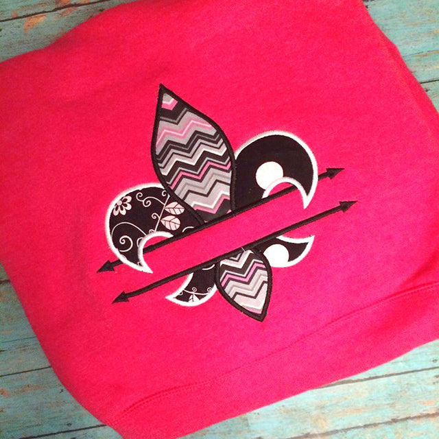 Fleur de Lis Split Applique Embroidery Embroidery/Applique Designed by Geeks 