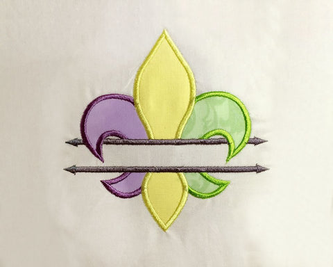 Fleur de Lis Split Applique Embroidery Embroidery/Applique Designed by Geeks 