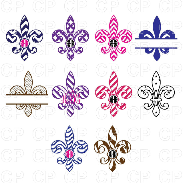 Fleur De Lis SVG Bundle SVG cutperfectstudio