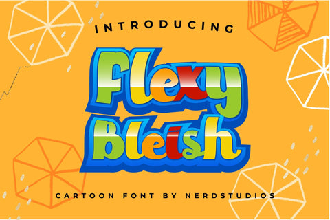 Flexy Bleish Cartoon Font Font nearzz 