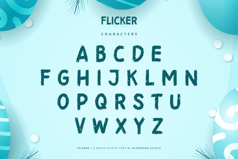 Flicker - Rough Display Font Font Alpaprana Studio 