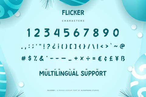 Flicker - Rough Display Font Font Alpaprana Studio 