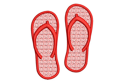 Flip Flops Embroidery Design. Machine embroidery design. Mini Sandals design Embroidery/Applique DESIGNS NextEmbroidery 