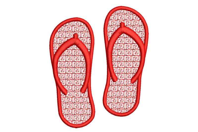 Flip Flops Embroidery Design. Machine embroidery design. Mini Sandals design Embroidery/Applique DESIGNS NextEmbroidery 