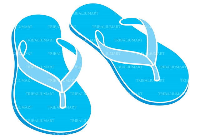 Flip flops icon SVG TribaliumArtSF 