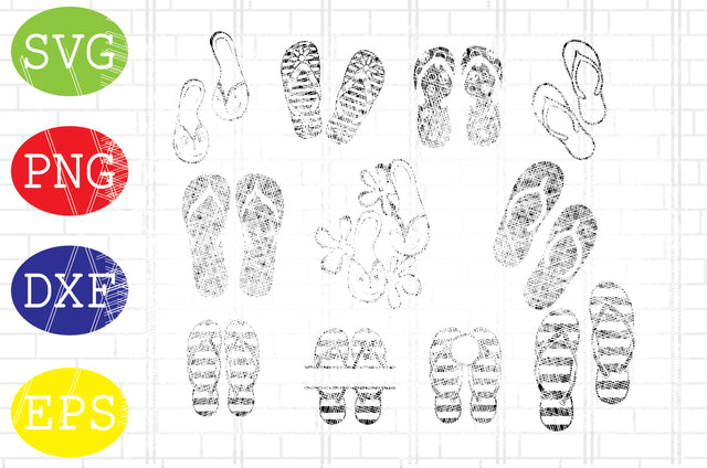Flip Flops Svg, Flip Flops Vector, Summer Svg, Flip Flops Clipart, Flip Flops Cut files, Beach SVG SVG DigitalSvgFiles 