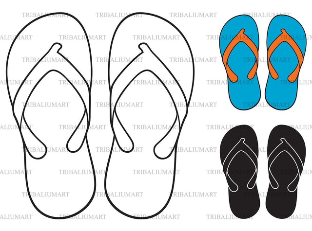 Flip flops SVG TribaliumArtSF 