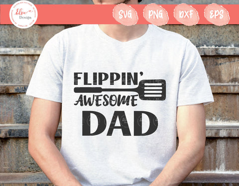 Flippin’ Awesome Dad - SVG, PNG, DXF, EPS SVG Elsie Loves Design 