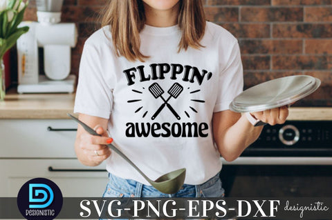 Flippin' awesome, Kitchen Monogram SVG SVG DESIGNISTIC 