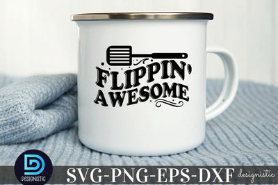 Flippin' awesome, Kitchen Monogram SVG SVG DESIGNISTIC 