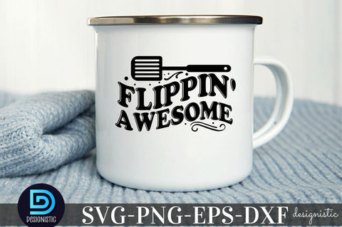 Flippin' awesome, Kitchen Monogram SVG SVG DESIGNISTIC 