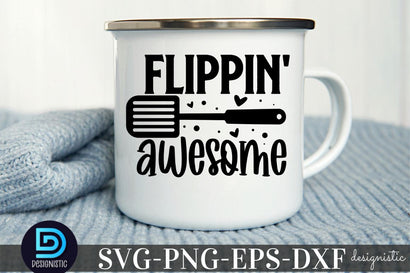 flippin' awesome, Kitchen Monogram SVG SVG DESIGNISTIC 