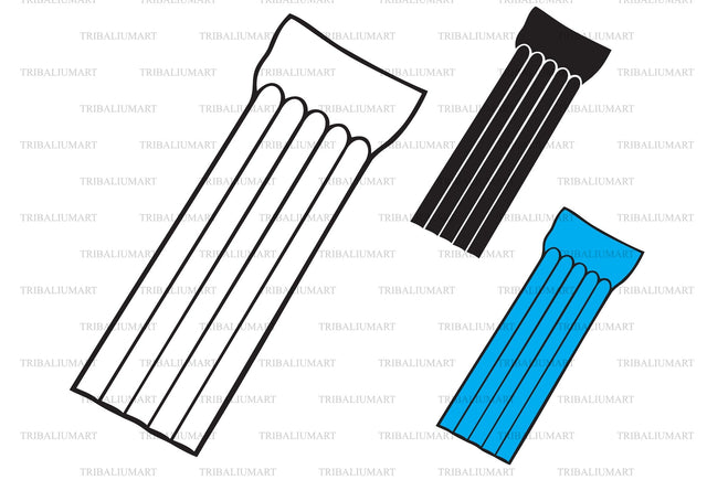 Floating air mattress SVG TribaliumArtSF 