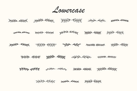 Flodiv - Floral Dingbat Font Masyafi Studio 