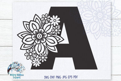 Floral A SVG SVG Wispy Willow Designs 