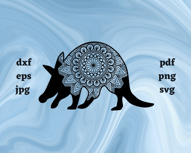 Floral Aardvark SVG Cut File SVG Northern Light SVG 