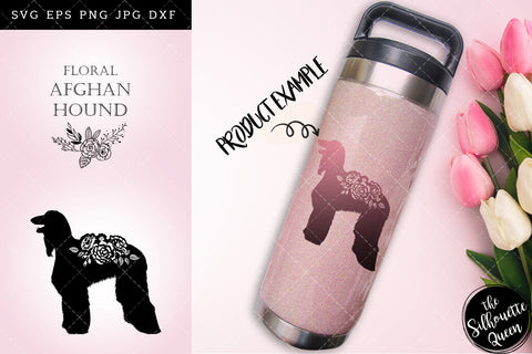 Floral Afghan Hound Dog svg file for cricut, for silhouette, cut eps, cutting png, cuttable dxf, Instant Download design SVG Loveleen Kaur 