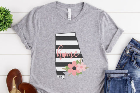 Floral Alabama SVG Morgan Day Designs 