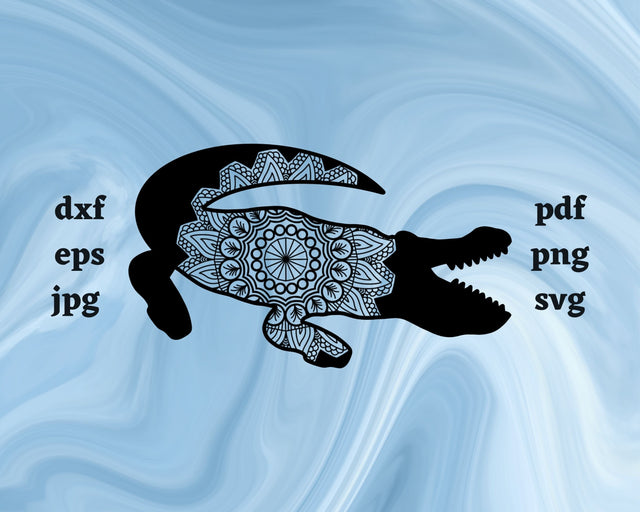 Floral Alligator SVG Cut File SVG Northern Light SVG 