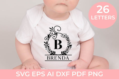 Floral Alphabet Floral Set SVG Free For Commercial Use SVG Sintegra 