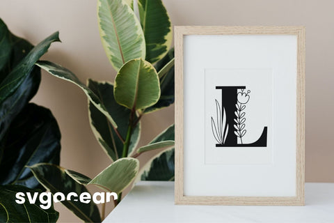 Floral Alphabet Letters and Numbers SVG SvgOcean 