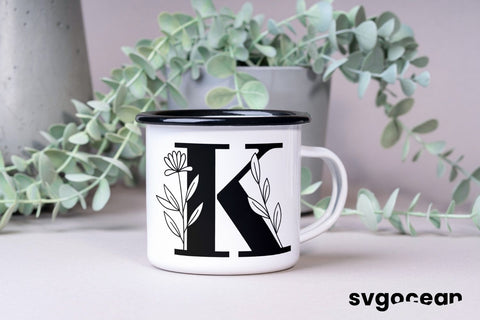 Floral Alphabet Letters and Numbers SVG SvgOcean 