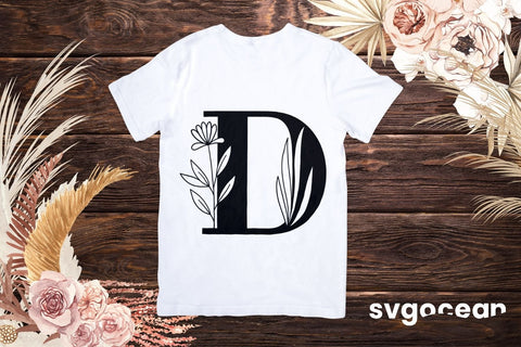 Floral Alphabet SVG Bundle SVG SvgOcean 