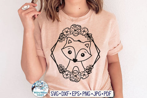 Floral Animal Frame SVG Bundle SVG Wispy Willow Designs 