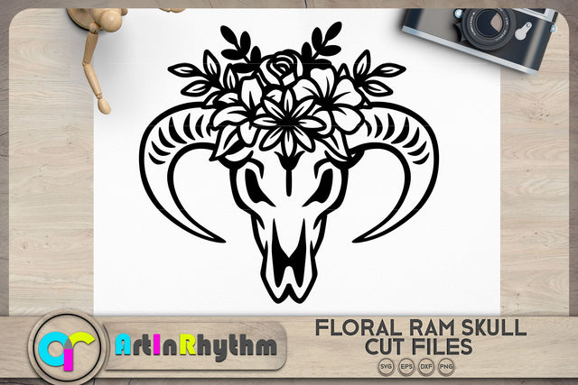 Floral Animal skull svg SVG Artinrhythm shop 