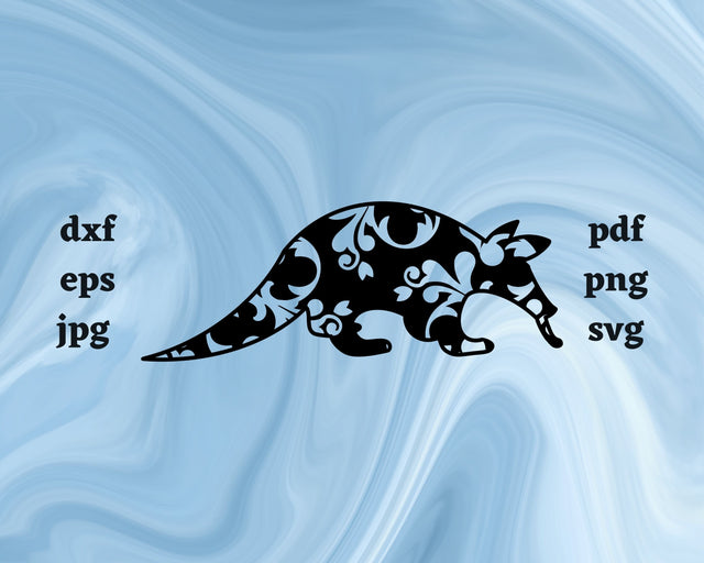 Floral Anteater SVG Cut File SVG Northern Light SVG 