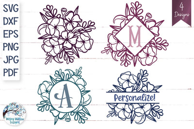 Floral Arrangement Bundle SVG SVG Wispy Willow Designs 
