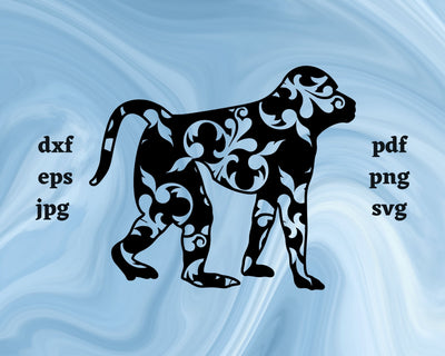 Floral Baboon SVG Cut File SVG Northern Light SVG 