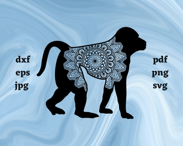 Floral Baboon SVG Cut File SVG Northern Light SVG 