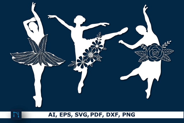 Floral Ballerina SVG Bundle SVG MD JOYNAL ABDIN 
