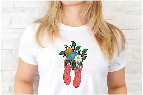 Floral Ballet Shoes Sublimation Sublimation Jagonath Roy 