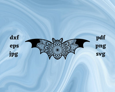 Floral Bat SVG Cut File SVG Northern Light SVG 