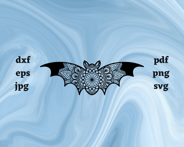 Floral Bat SVG Cut File SVG Northern Light SVG 