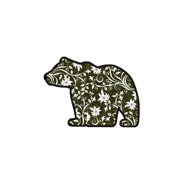 Floral Bear Png Print to Cut File Instant download, Cricut silhouette Crafting file, Bear outline png, Printable bear download, cute bear Sublimation Whitetailcrafts 