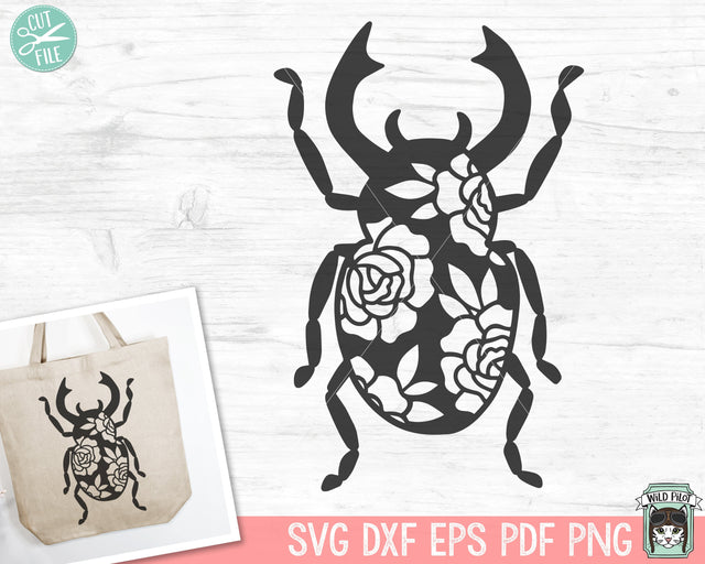 Floral Beetle SVG, Flower Beetle SVG, Insect svg, Animal svg, Animal png, Beetle Clipart, Beetle png, Insect Clipart, Insect png SVG Wild Pilot 