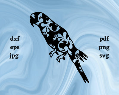 Floral Bird SVG Cut File SVG Northern Light SVG 