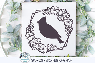 Floral Bird SVG SVG Wispy Willow Designs 
