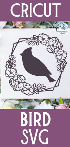 Floral Bird SVG SVG Wispy Willow Designs 