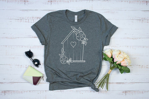Floral Birdhouse svg SVG SmmrDesign 