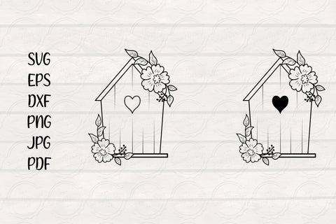 Floral Birdhouse svg SVG SmmrDesign 